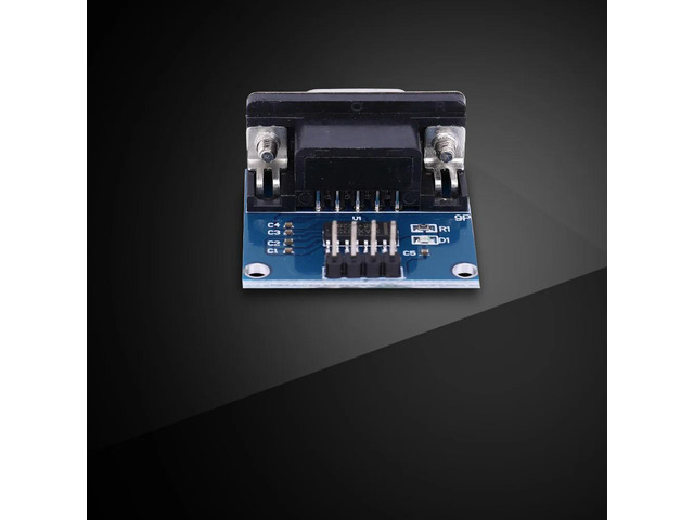 MAX3232 RS232 To TTL Serial Port Converter Module TX RX VCC GND Female DB9 Connector MAX232 Flashing Board MAX3232 Chip
