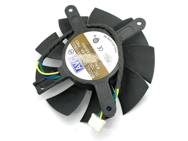 for AVC DASB0815B2U 75mm Graphics/Video Card Cooler Fan Replacement 45mm*56mm*69mm 12V 0.6A 4Pin for GTX560 GTX560TI
