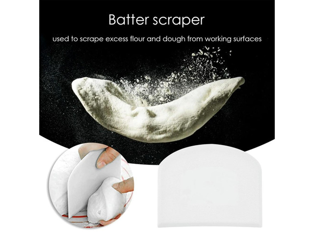 Plastic Dough Scraper Smooth Cake Spatula Cream Pizza Cutter Kitchen Baking Tool