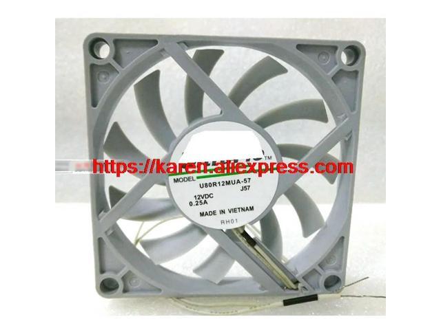 U80R12MUA-57 12V 0.25A 80*80*10MM 8cm hydraulic Cooling fan