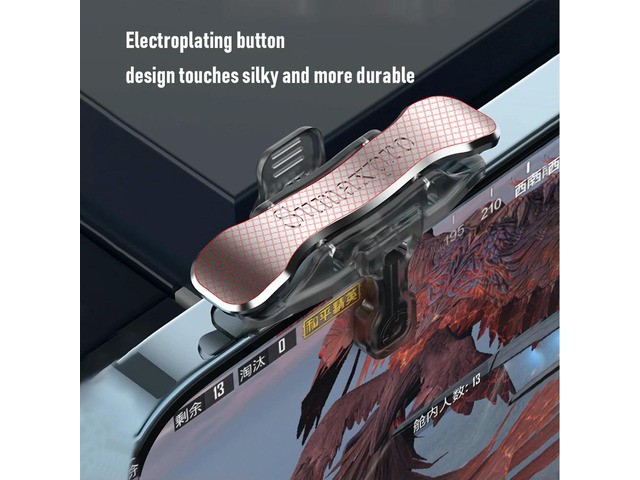 1 Pair Phone Game Trigger Joystick Replacement for PUBG Mobile Gamepad Two-way Button Shooter Controller