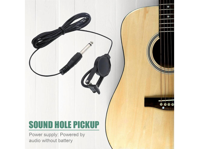 Clip-on Pickup Vocal Pick Up Professional Clip-on Mic Pickup Lightweight Violin Pickup for Acoustic Guitar Folk Guitar