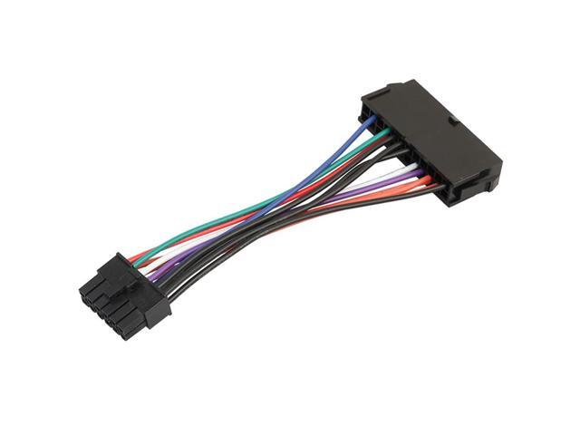 ATX 24 Pin to 12 Pin Power Cable Adapter Cord Riser Card Extension Port Adapter for Q87H3-AM Motherboard 15cm
