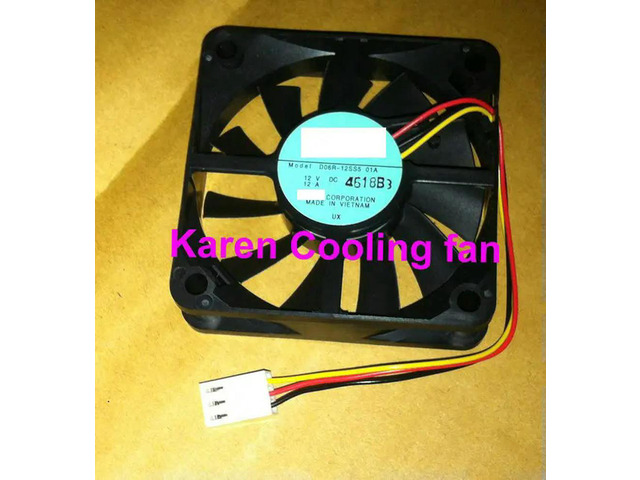 6cm D06R-12SS5 01A 6015 12v 0.12a 3wire cooling fan