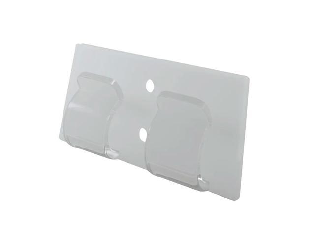 25PCS Heavy Duty Light Hooks with Waterproof Adhesive Strips Outside Clear Cord Holders for Hanging Christmas Lighting