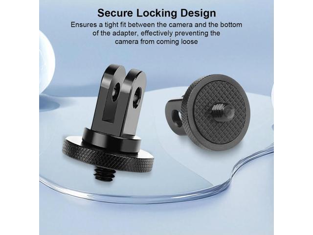 5pcs Aluminum Alloy 1/4 Screw Mini Tripod Adapter Camera Tripod Mount Adapter for GoPro Hero//X3 Camera Accessories