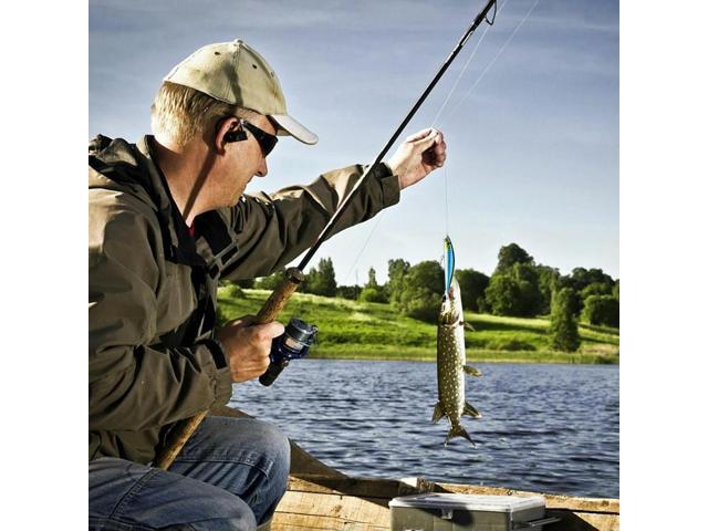 83pcs Fishing Lures Kit Soft and Hard Bait Hooks Sinker Weights Swivels Fishing Gifts for Men