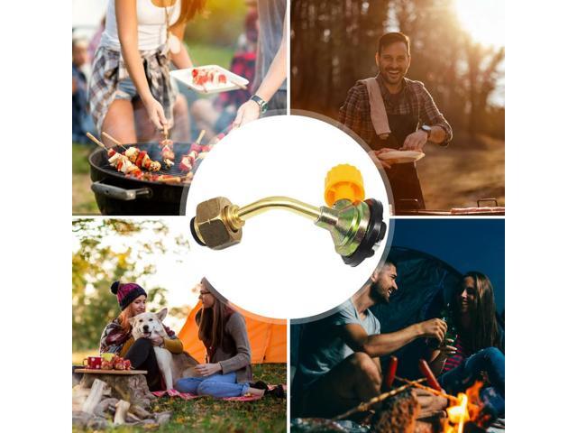 Long Gas Tank Inflation Valves Direct Connection Integrated Gas Stove Refill Adapter Gas Tank Inflation Adapters Outdoor Gadgets