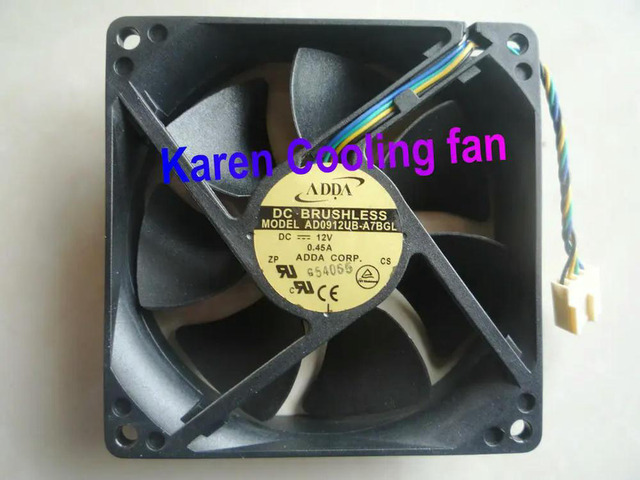 9CM AD0912UB-A7BGL 9225 12v 0.45a 4wire cooling fan
