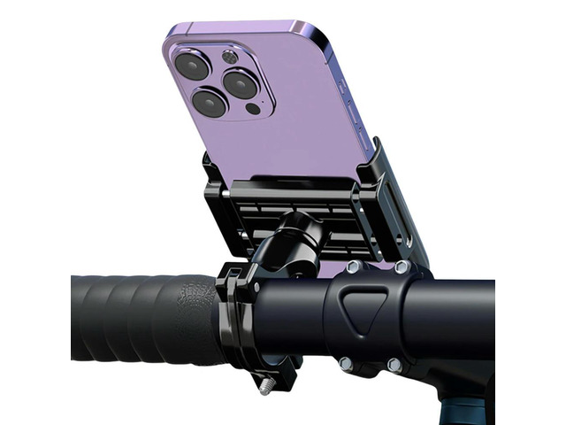 Bike Cell Phone Stand 360° Rotation Bicycle Phone Mount Stand Bicycle Navigation Phone Bracket for Motorcycle Scooter Handlebar