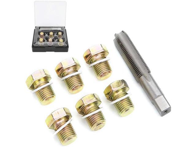 Car Repair Combination Suit M13x1.25mm Portable Oil Pan Thread Repair Tools Kit Oil Drain Plug Screws Repair Bolt Set