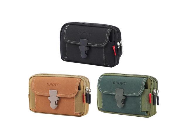 3Pcs Mobile Phone Belt Bag phone Bag Multi-Function Phone Belt Pouch Mobile Phone Holster Case for Outdoor Travel