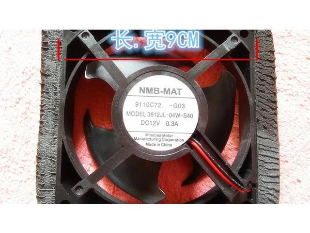 Large air volume 12V 0.3A refrigerator fan 9cm 3612JL-04W-S40