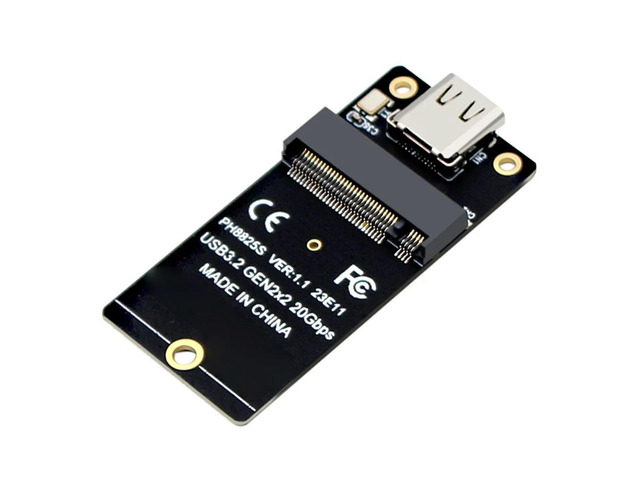 M.2 To Type C SSD Adapter USB3.2 Gen2x2 NVME SSD Converter 20Gbps Riser Board ASM2364 2000MB/s for SSD 2230/42/60/80 Dropship