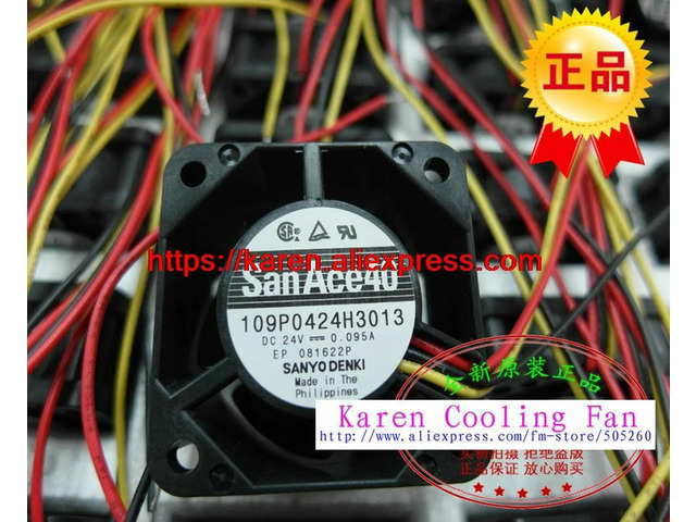 109P0424H3013 DC24V 0.095A 40*40*28MM Inverter cooling fan