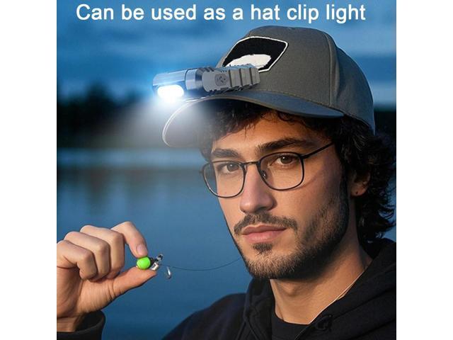 Magnetic LED Flashlight EDC Pocket Flashlight USB Rechargeable Portable Work Light Waterproof Flat Flashlight for Camping Hiking