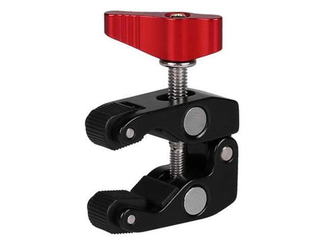 l Super Clamp with 1/4in 3/8in Hole Articulated Arm Crab Claw Super Clip Holder for Studio Flash Light Camera Tripod Monopod