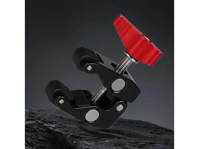 l Super Clamp with 1/4in 3/8in Hole Articulated Arm Crab Claw Super Clip Holder for Studio Flash Light Camera Tripod Monopod