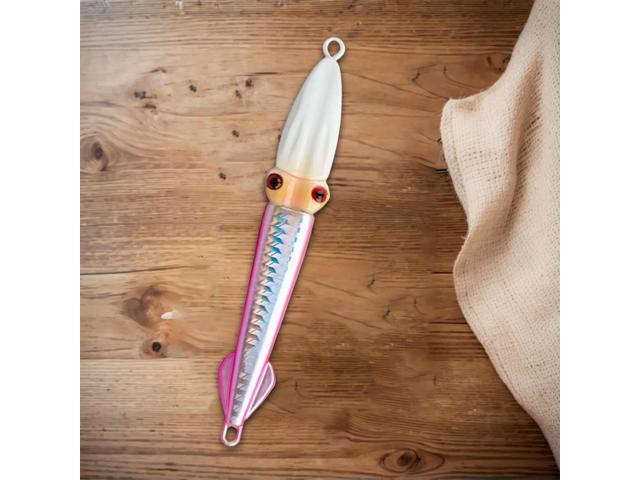 Fast Sinking Hard Squid Bait Wobblers 3D Eyes Artificial Crankbait UV Glow Fishing Bait Fishing Accessories