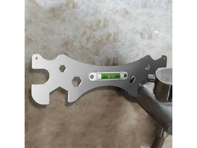 Distance Measuring Tool Multifunctional Thickened Hexagonal Wrench Stainless Steel for Shower Faucet Installation for Bathroom