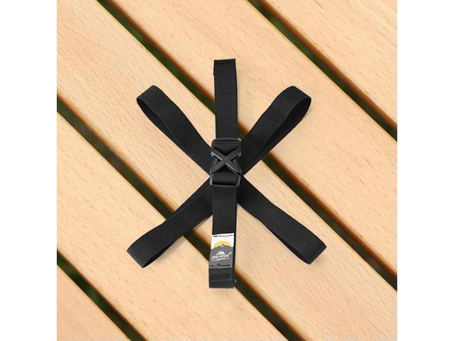 Camping Tableware Strap Multi-Purpose Cutlery Cross Strap Luggage Strapping Nylon Strap for Outdoor Pots Bowls Plates