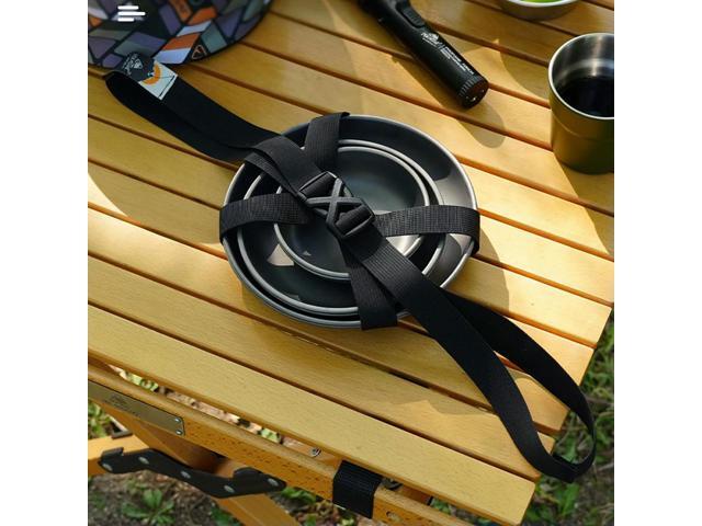 Camping Tableware Strap Multi-Purpose Cutlery Cross Strap Luggage Strapping Nylon Strap for Outdoor Pots Bowls Plates