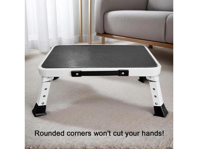 1 Step Foldable Heavy Duty Stepladder with Wide Pedal Anti-Slip Step Stool Lightweight Step Stool for Household Garage