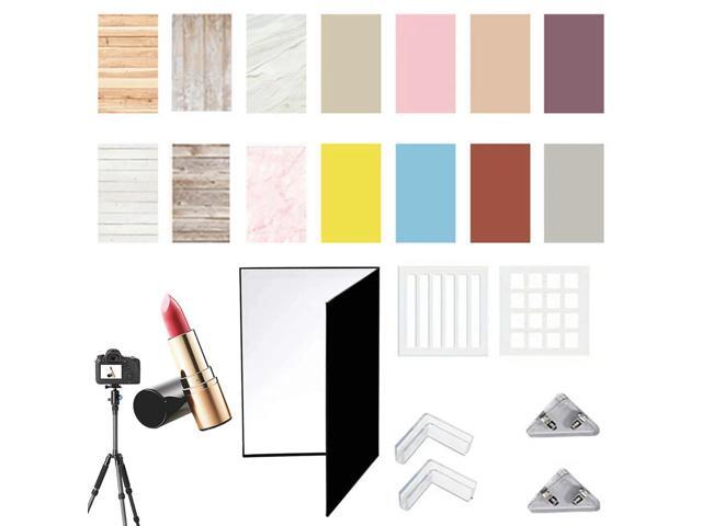 7Pcs 14Patterns Small Product Photography Backdrops Kit Food Photography Backdrop Board for Food Jewelry Photo Shootings