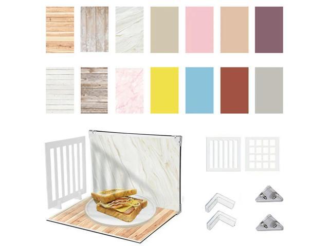 7Pcs 14Patterns Small Product Photography Backdrops Kit Food Photography Backdrop Board for Food Jewelry Photo Shootings