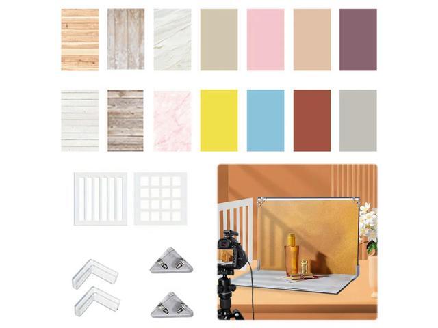 Small Product Photography Backdrops Kit Food Photography Backdrop Board Photo Background Set for Food Jewelry Photo Shootings