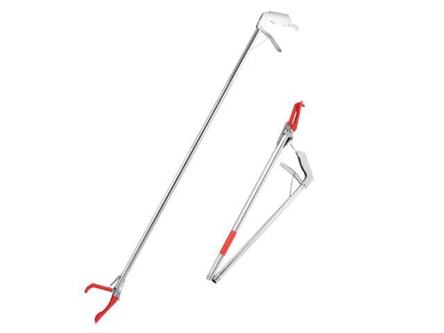1.5M Foldable Snake Tongs Snake Hook Pliers Wide Jaw Stainless Steel Pick Up Tool Garbage Clip To Catch Loach Crab Rubbish Clip
