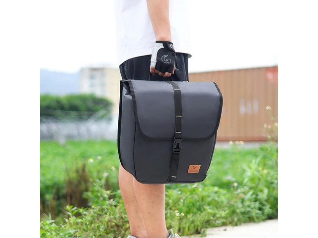 Bicycle Rear Seat Bag Large Capacity Rear Seat Panniers Pack Waterproof Bike Rack Tail Bag with Handle MTB Road Bike Accessories