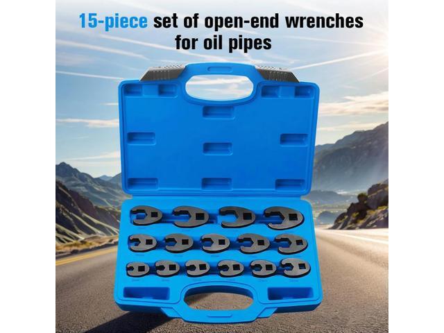 Horn Wrench U-shaped Joint 8-24mm Multifunctional Oil Pipe Wrench Crowfoot Wrenches Narrow Space Special Tool