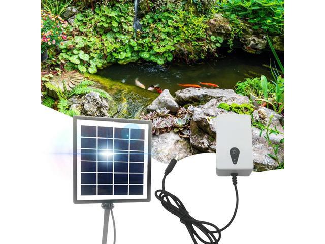6V 2W Solar Oxygen Pump Powered Aquarium Oxygen Aerator Air Pump Solar Oxygenator for Garden Fish Tank Outdoor Pool Pond
