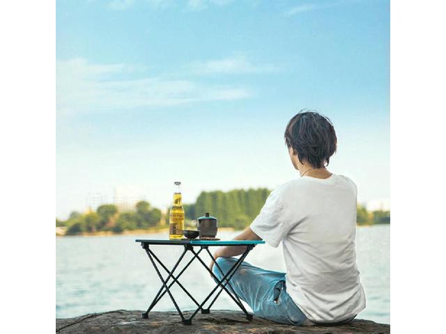 Folding Camping Table Compact Picnic Table Aluminum Alloy Collapsible Beach Table Ultralight Multifunction for Outdoor Picnic