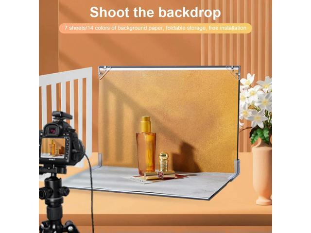 Small Product Photography Backdrops Kit Table Top Food Background Kit Photo Background Set for Food Jewelry Photo Shootings
