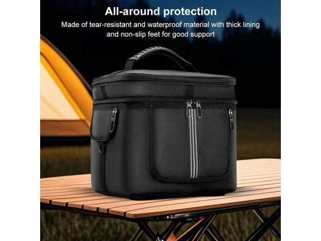 Portable Power Station Bag Waterproof Travel Carrying Bag Dustproof Multiple Pockets for Ecoflow River 2 Pro/Ecoflow River 2 Max