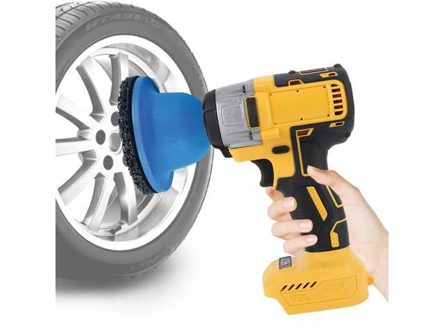 Professional Wheel Hub Grinder Kit Wheel Hub Brush Grinder Resurfacing Cleaning Kit 150mm for Cordless/ Air Drill