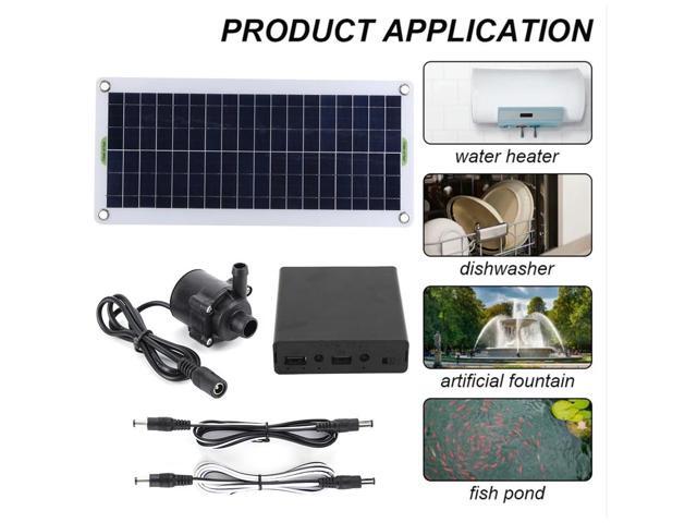 Solar Panel Water Pump 18V 30W Garden Decoration Mini Solar Panel Fountain Watering System Energy Saving Kits for Fish Tank