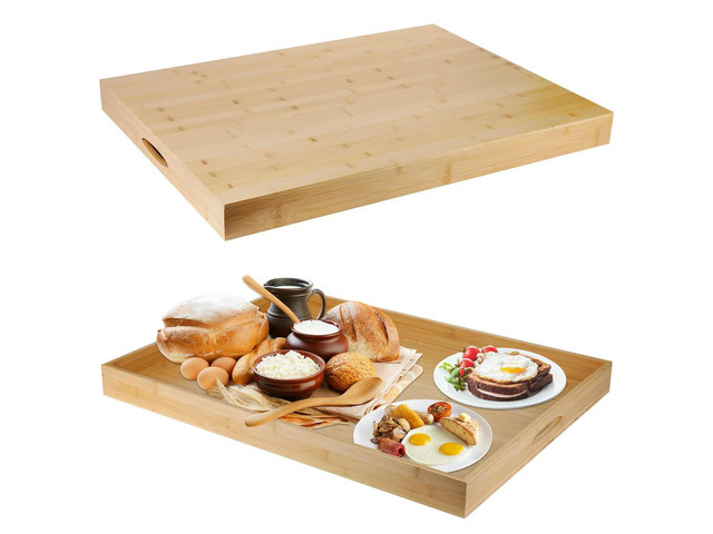 Bamboo Noodle Board Stove Cover Space-Saving Wooden Serving Tray Large Charcuterie Board Stove Top Cutting Board for Gas Burners
