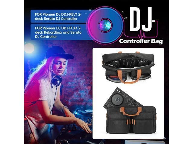 Portable DJ Turntables Protective Case Scratch-resistant Carrying Bags Large Capacity for Pioneer DJ DDJ-FLX4 DDJ-REV1