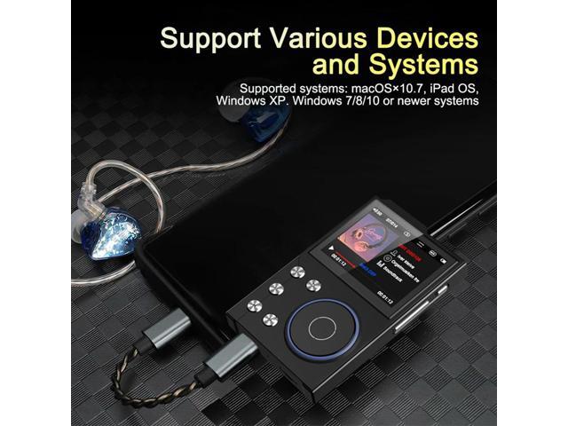 HiFi MP3 Player HiFi Lossless Audio Player Bluetooth-Compatible 5.3 Portable Digital Audio Music Player Support Up To 256GB