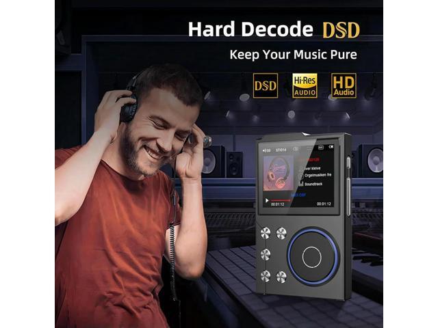 HiFi MP3 Player HiFi Lossless Audio Player Bluetooth-Compatible 5.3 Portable Digital Audio Music Player Support Up To 256GB