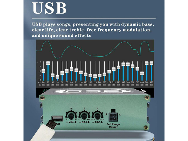 DSP Car Power Amplifier 6-Channel Output DSP Car Equalizer Navigation Sound Enhancement Effect for Car Audio Enhancement