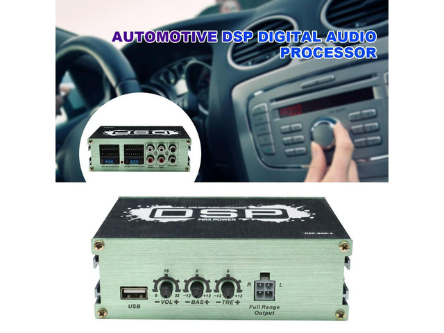 DSP Car Power Amplifier 6-Channel Output DSP Car Equalizer Navigation Sound Enhancement Effect for Car Audio Enhancement