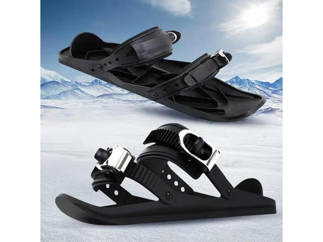 Mini Short Ski Skates Snowboard Boots Skiboards Portable Short Mini Skating Ski Shoes for Winter Outdoor Sports