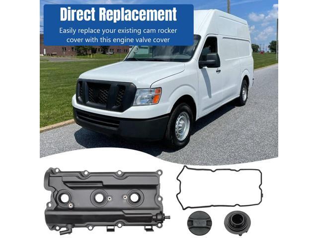 2Pcs Cam Rocker Cover W/Gasket Screw Oil Cap Camshaft Rocker Cover Rubber Cover Gasket Kit OE 13264-EA200 13264-EA210