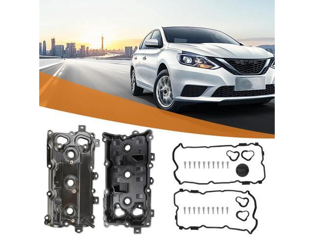 2pcs Cam Rocker Cover W/Gasket Screw Oil Cap Camshaft Rocker Cover Wear Resist for Nissan Maxima 2009-2020 Murano 3.5L 2015-2020