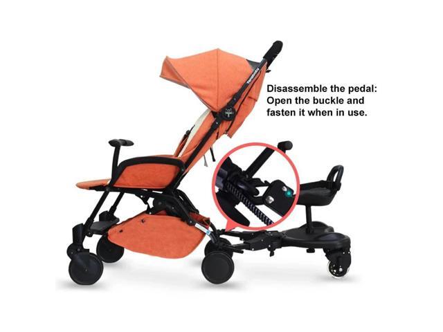 Universal Baby Strollers Pedal Adapter Second Child Standing Plate with Seat Buggy Pushchair Standing Seat Stroller Accessories