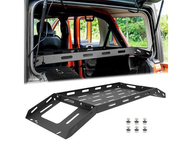 Rear Trunk Cargo Rack Basket Tray Interior Luggage Carrier Interior Trunk Rack Fit for Jeep Wrangler JL Accessor